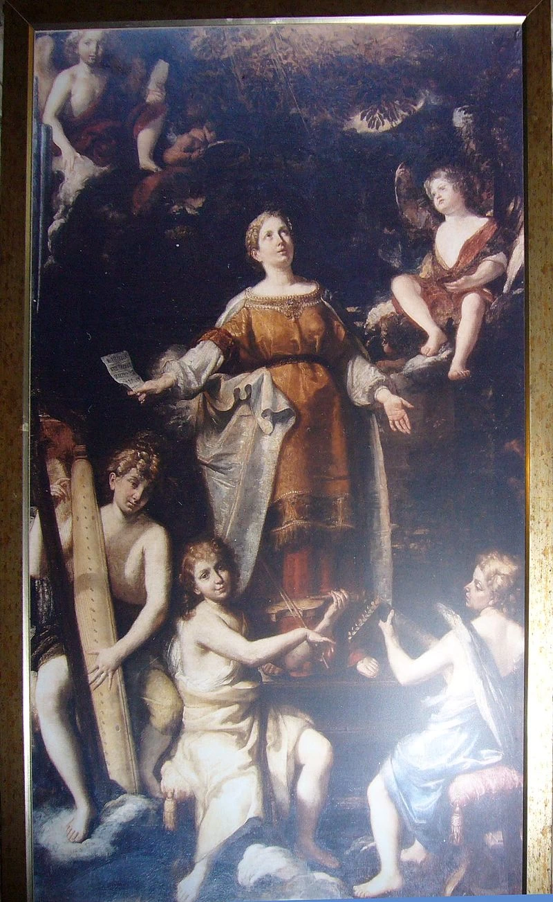 Santa Cecilia nella cappella omonima in San Carlo ai Catinari - Roma